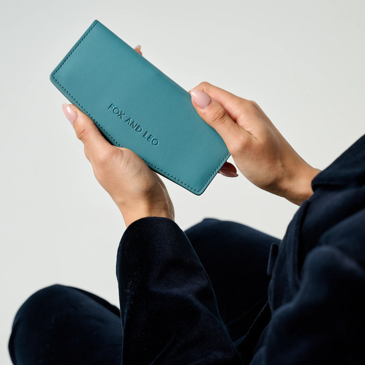 FOX and LEO The Swallet - Teal Wallet