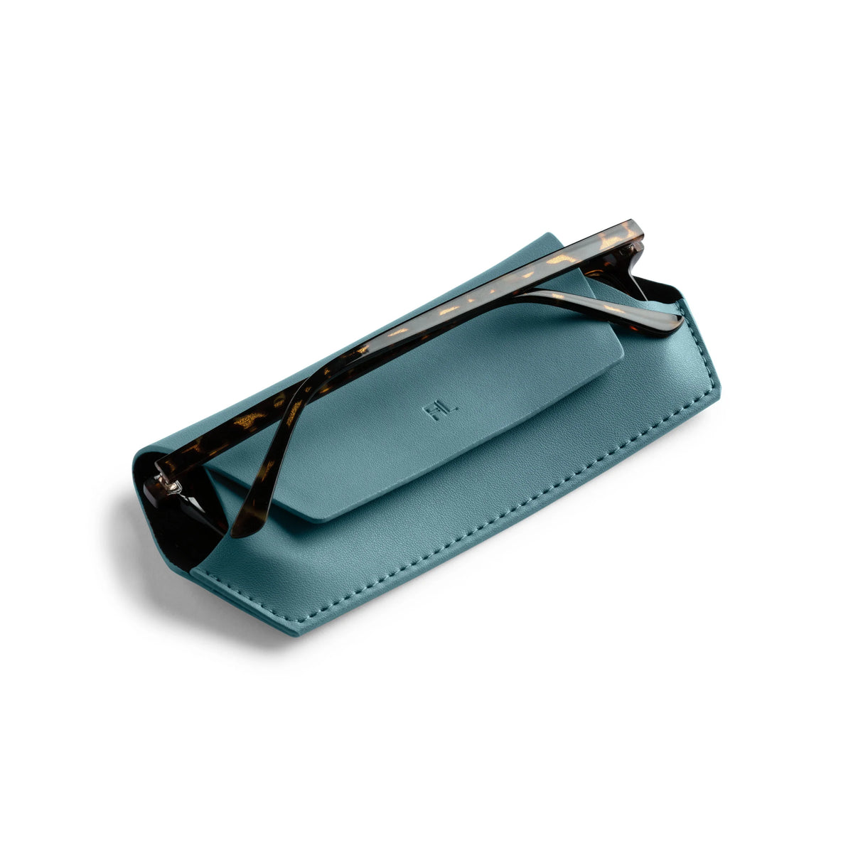 Fox and Leo glasses case - Teal Blue