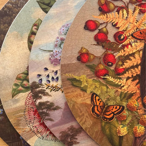 Tanya Wolfkamp Oval Placemat set of 4 - Vintage Birds