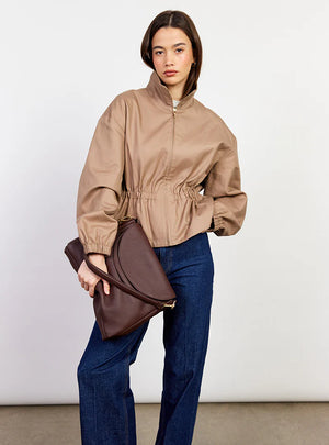 SABEN Becks Crossbody Espresso Luxe Brown Leather Bag