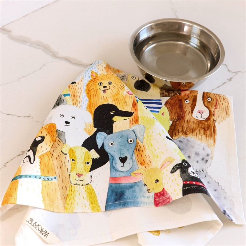 WerkShoppe - Dog Park - Cotton Tea Towel