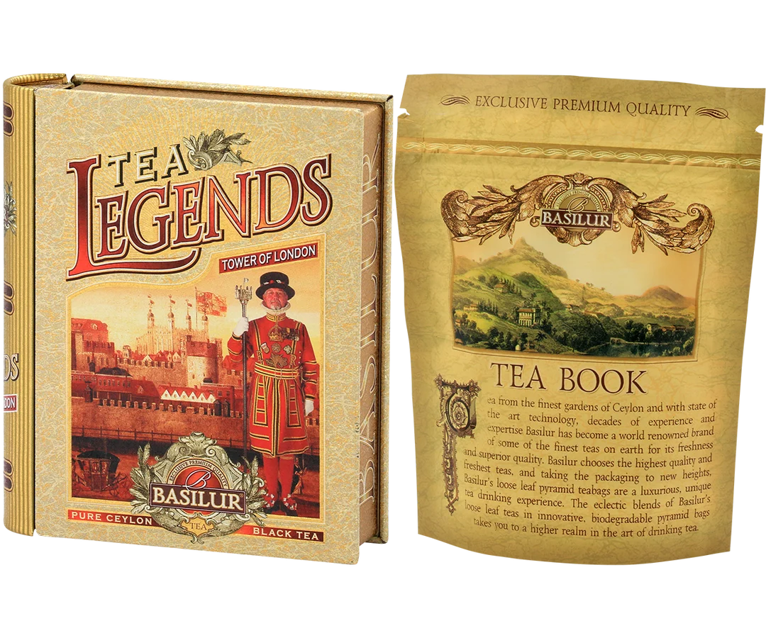 Tea Legends - Mini Tea Book - Tower Of London - Ceylon Black Tea - 5 Pyramid Tea Bags