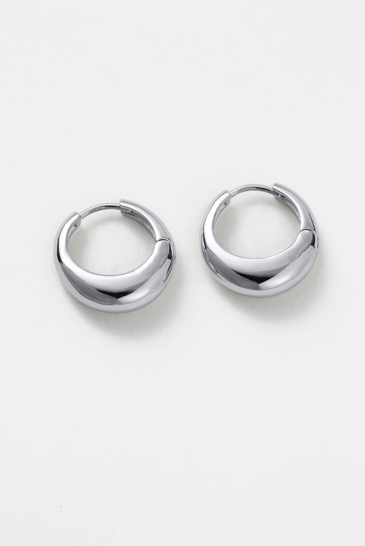 ZAFINO Cleo Hoop - Medium - Silver - Earring