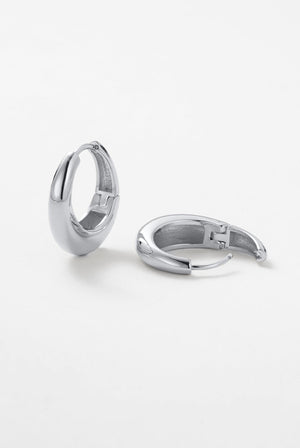ZAFINO Cleo Hoop - Medium - Silver - Earring