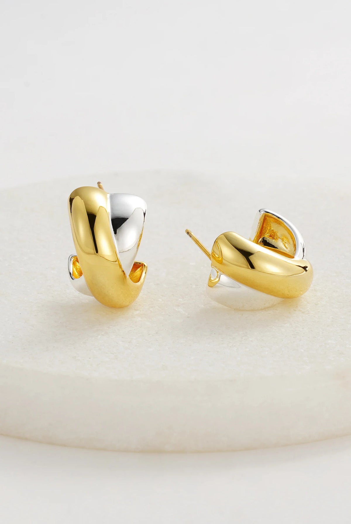 ZAFINO 7355 Fraya Hoop - Gold/Silver