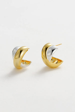 ZAFINO 7355 Fraya Hoop - Gold/Silver