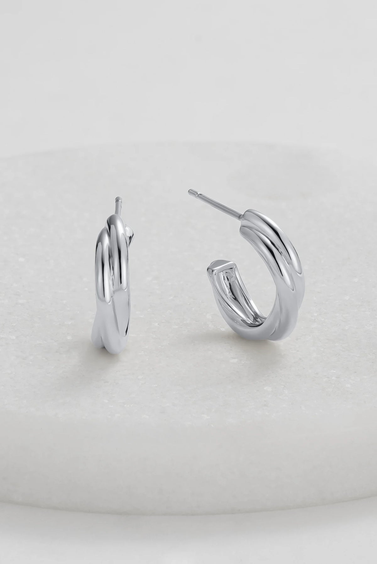 ZAFINO 7361 Eloise Hoop - Silver - Earrings