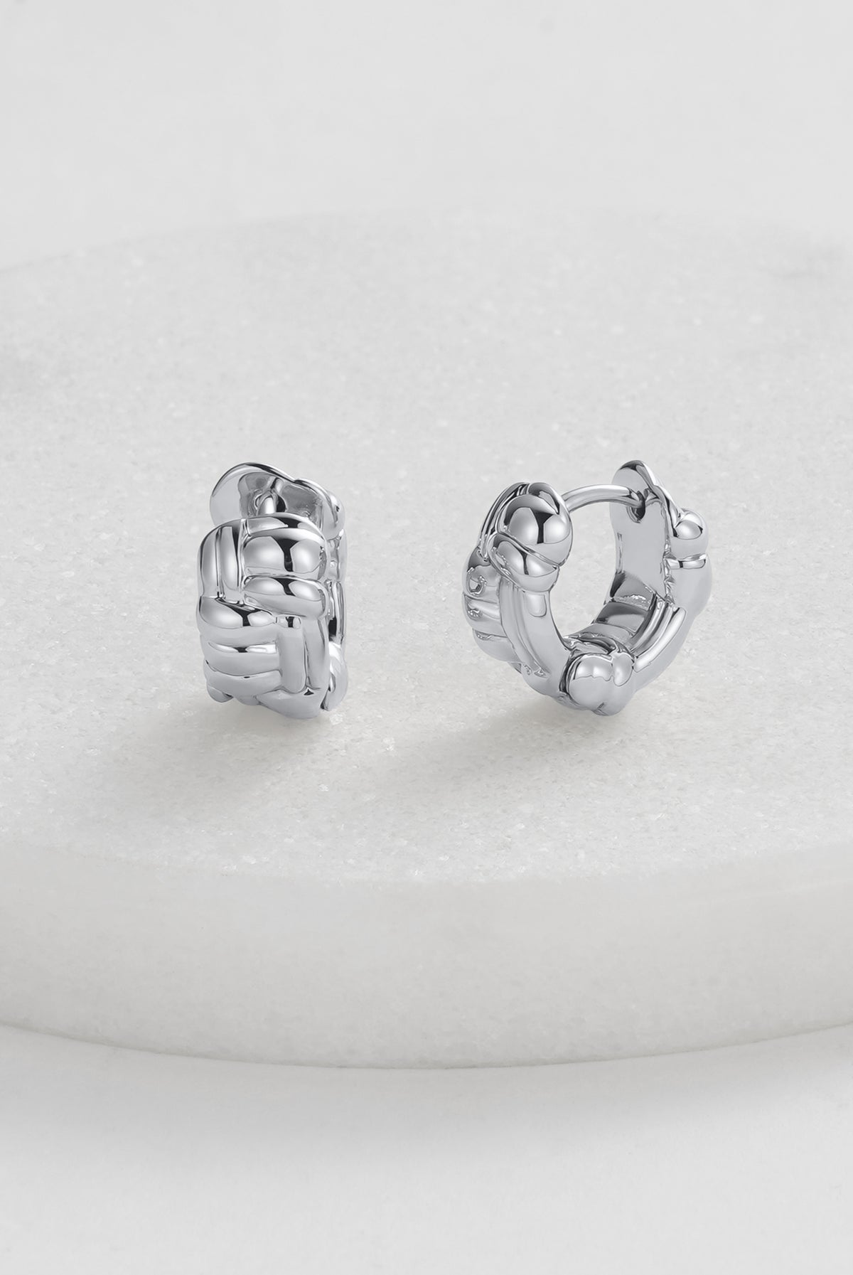 ZAFINO Brielle Huggie - Silver - Earrings