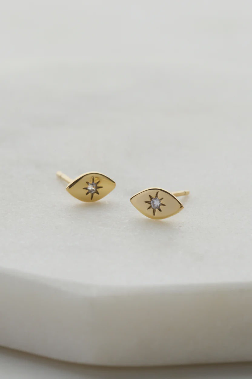 Evil Eye Mini Stud - Gold