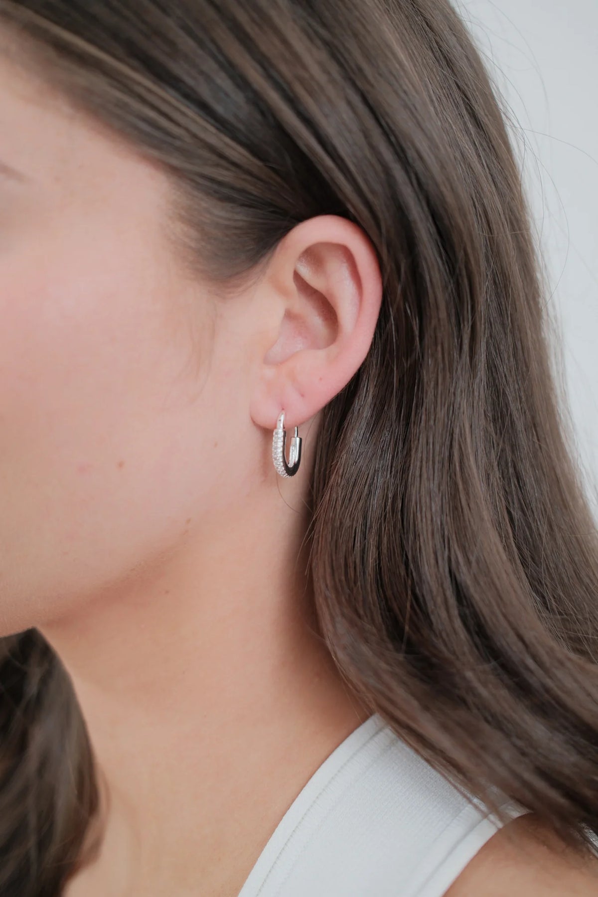 ZAFINO 7431 Phoebe Hoop - Silver