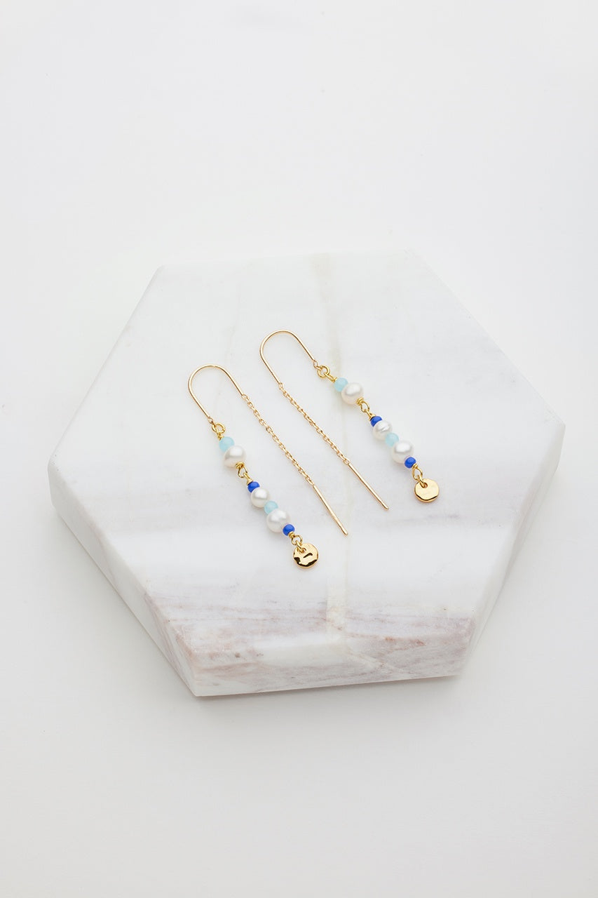Alice Thread Earring - Blue