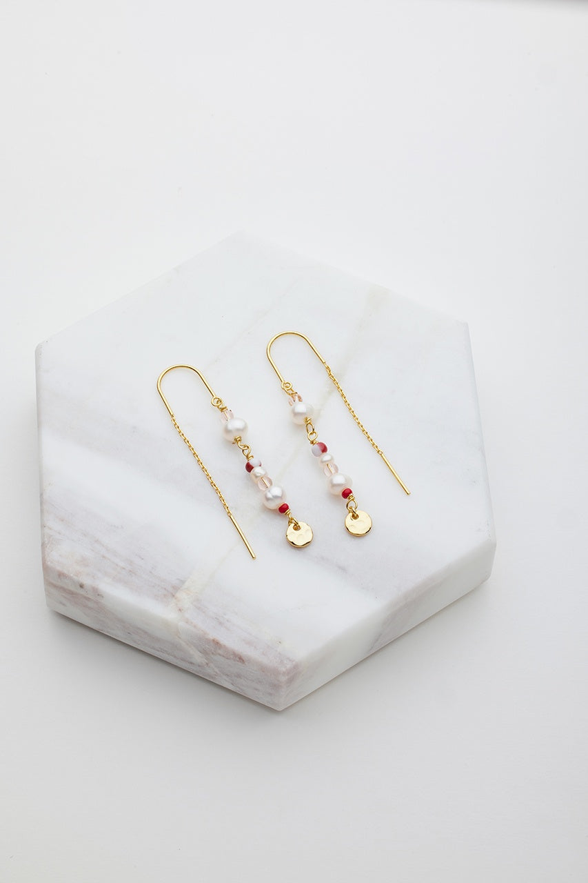 Alice Thread Earring - Pink
