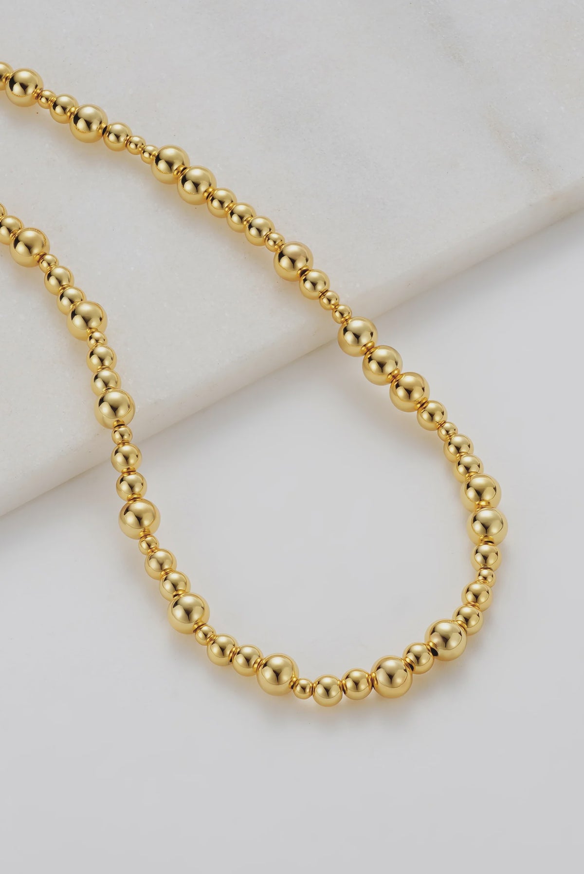 ZAFINO Naomi Necklace Gold beaded necklace