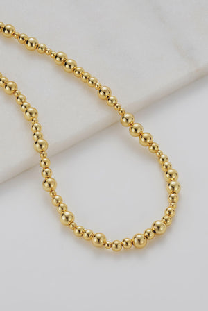 ZAFINO Naomi Necklace Gold beaded necklace