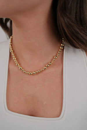 ZAFINO Naomi Necklace Gold beaded necklace