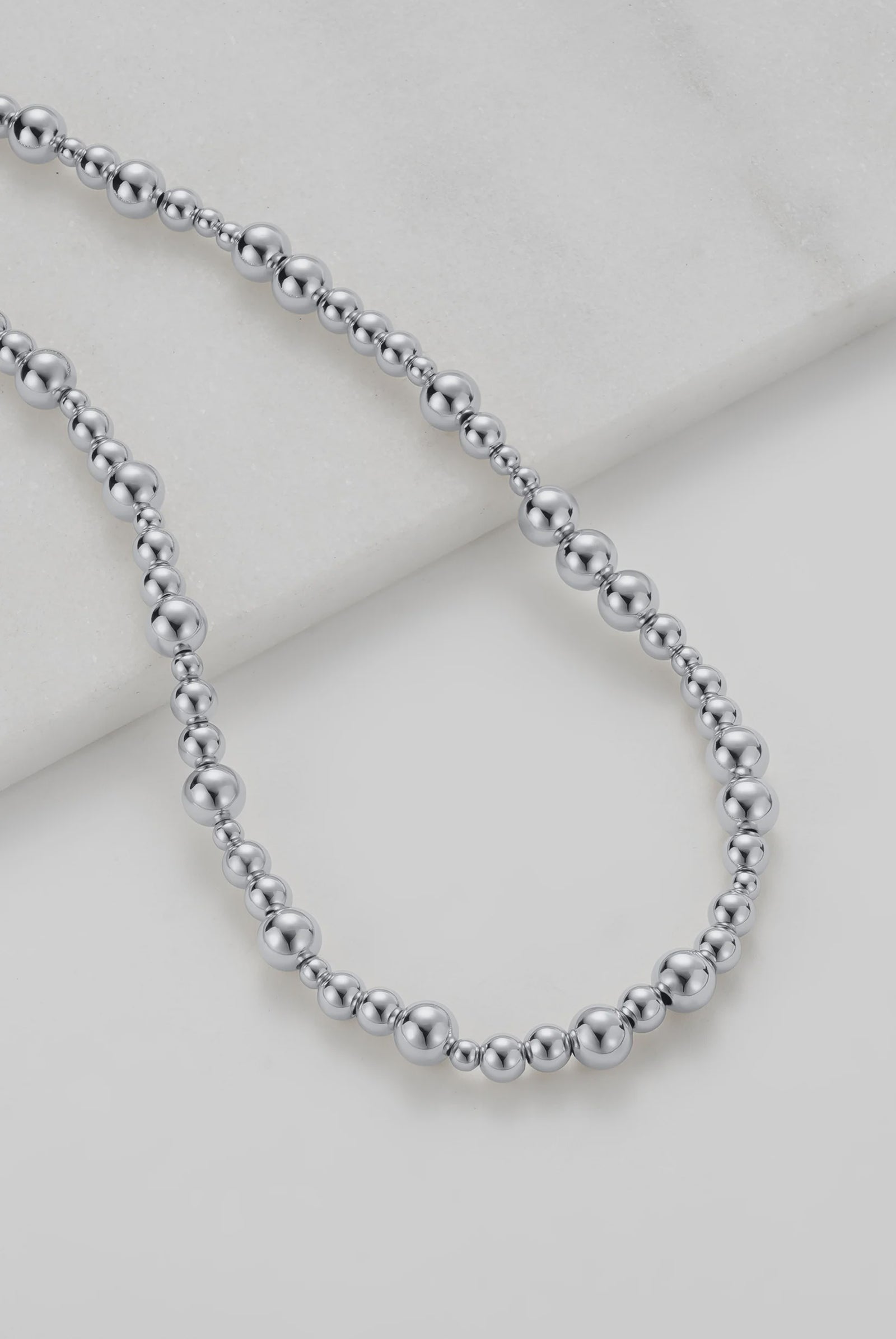 ZAFINO Naomi Necklace Silver beaded
