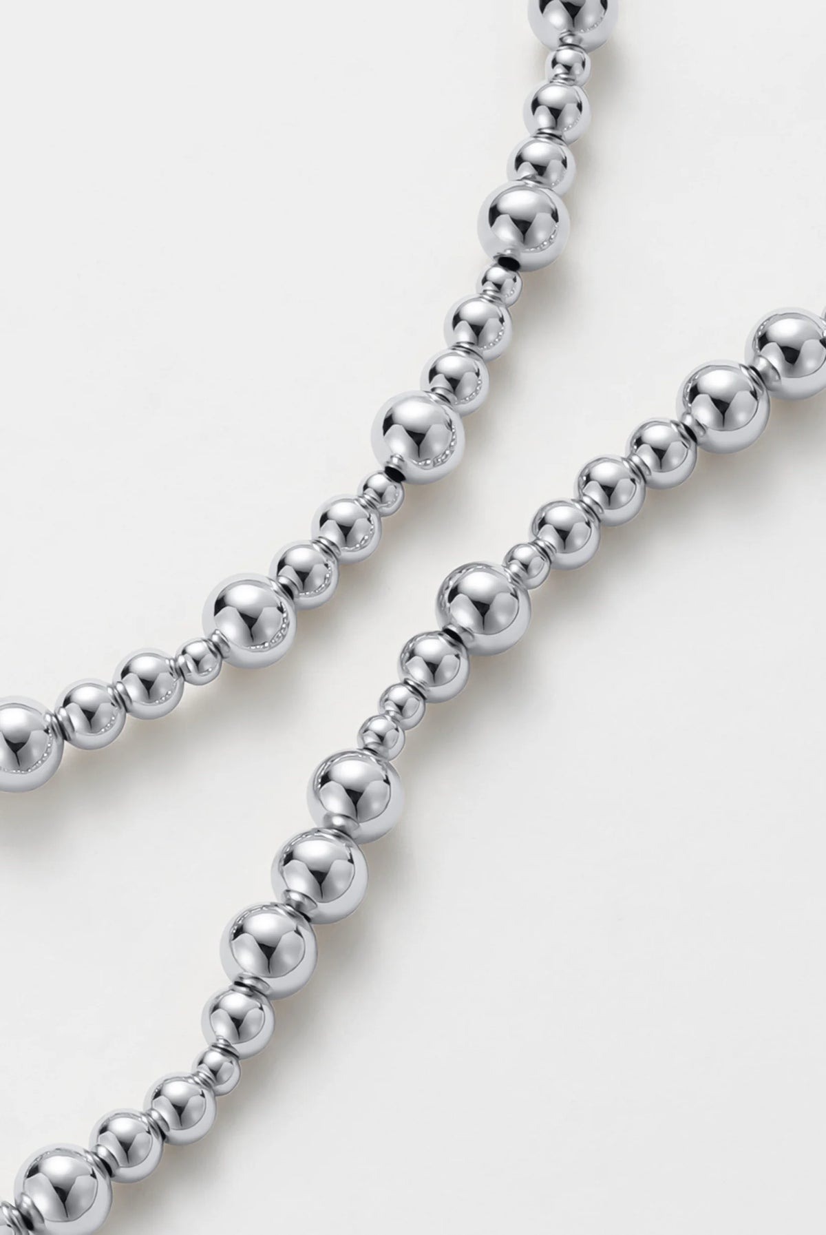 ZAFINO Naomi Necklace Silver beaded