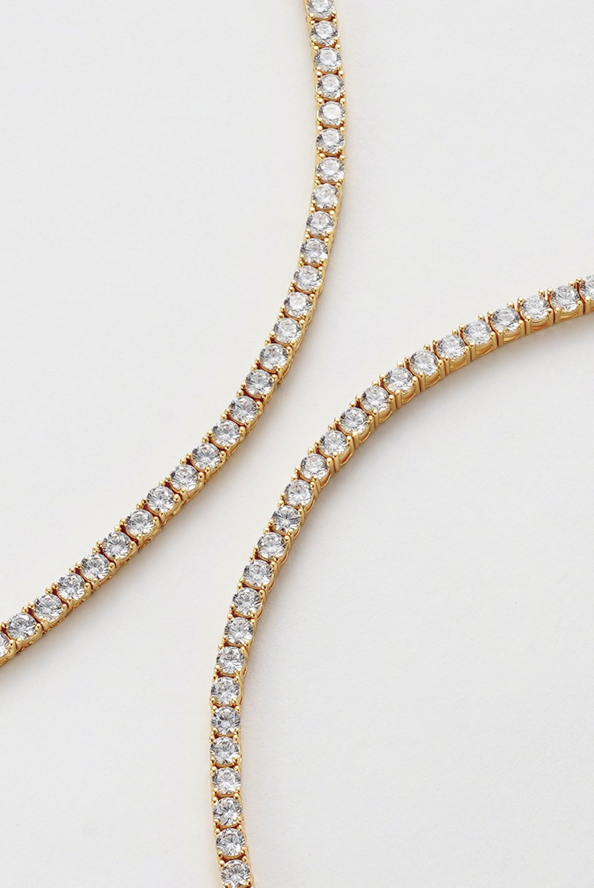 Dani Tennis Necklace - 45cm - Gold