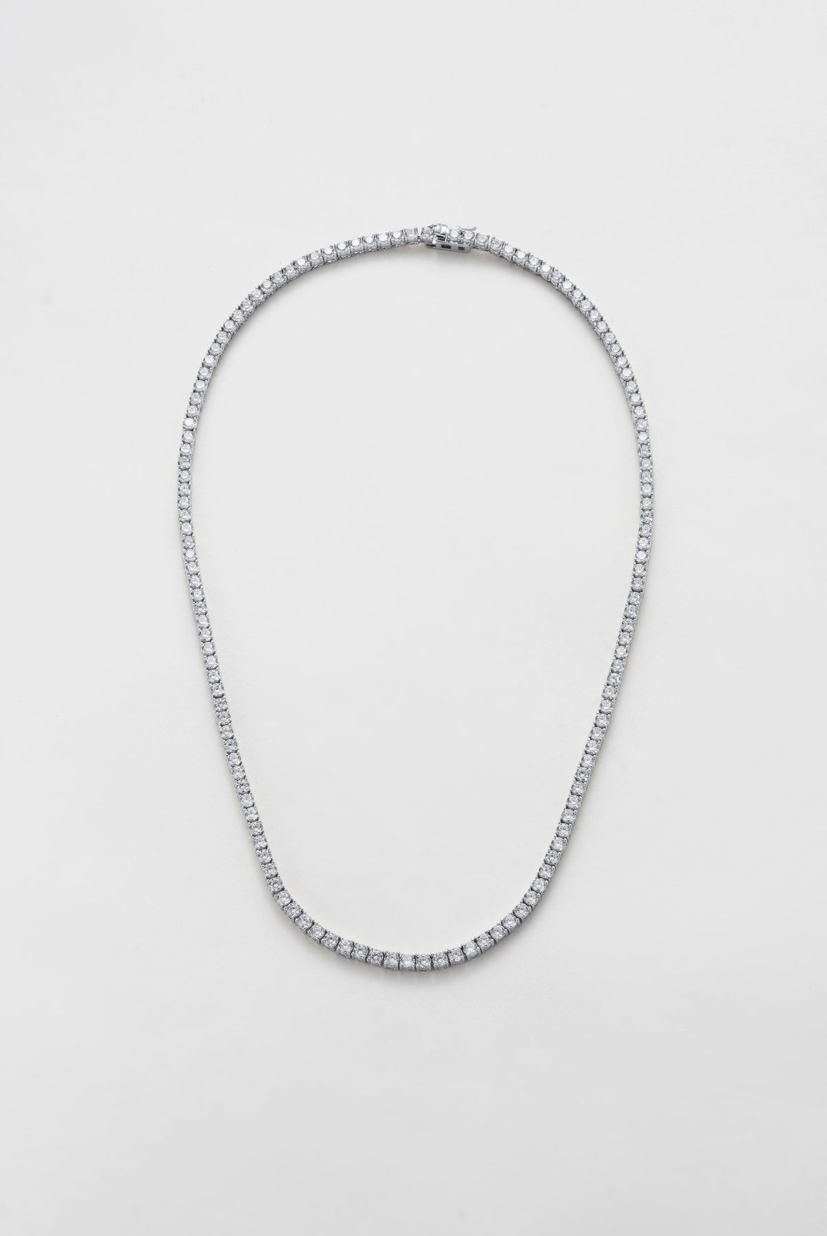 ZAFINO 7773 Dani Tennis Necklace - 40cm - Silver