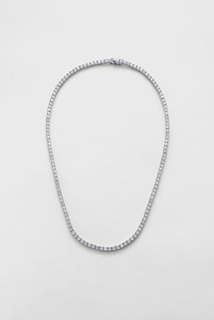 ZAFINO 7773 Dani Tennis Necklace - 40cm - Silver