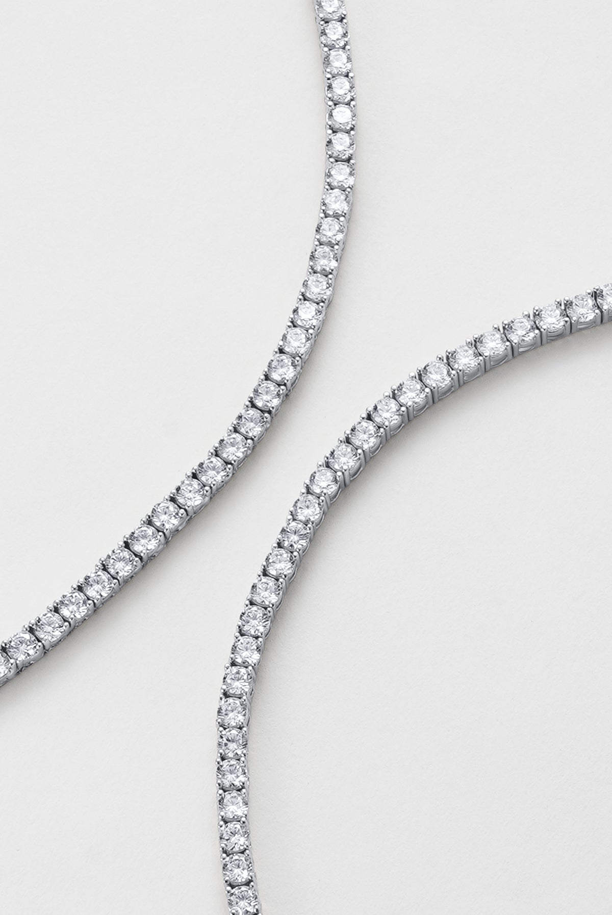ZAFINO 7773 Dani Tennis Necklace - 40cm - Silver
