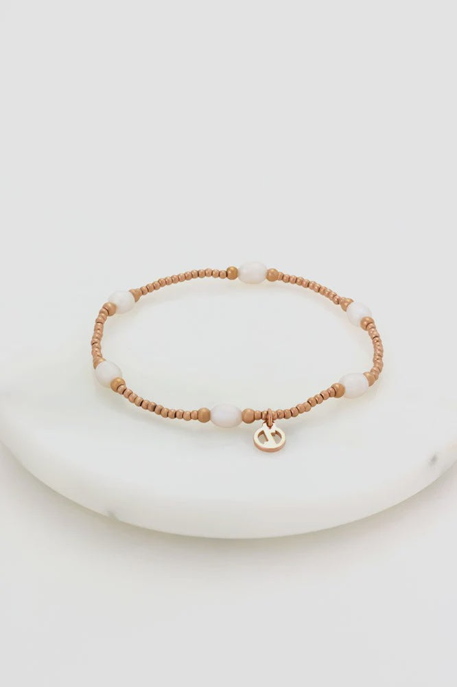 Ella Stretch Bracelet - Rose Gold