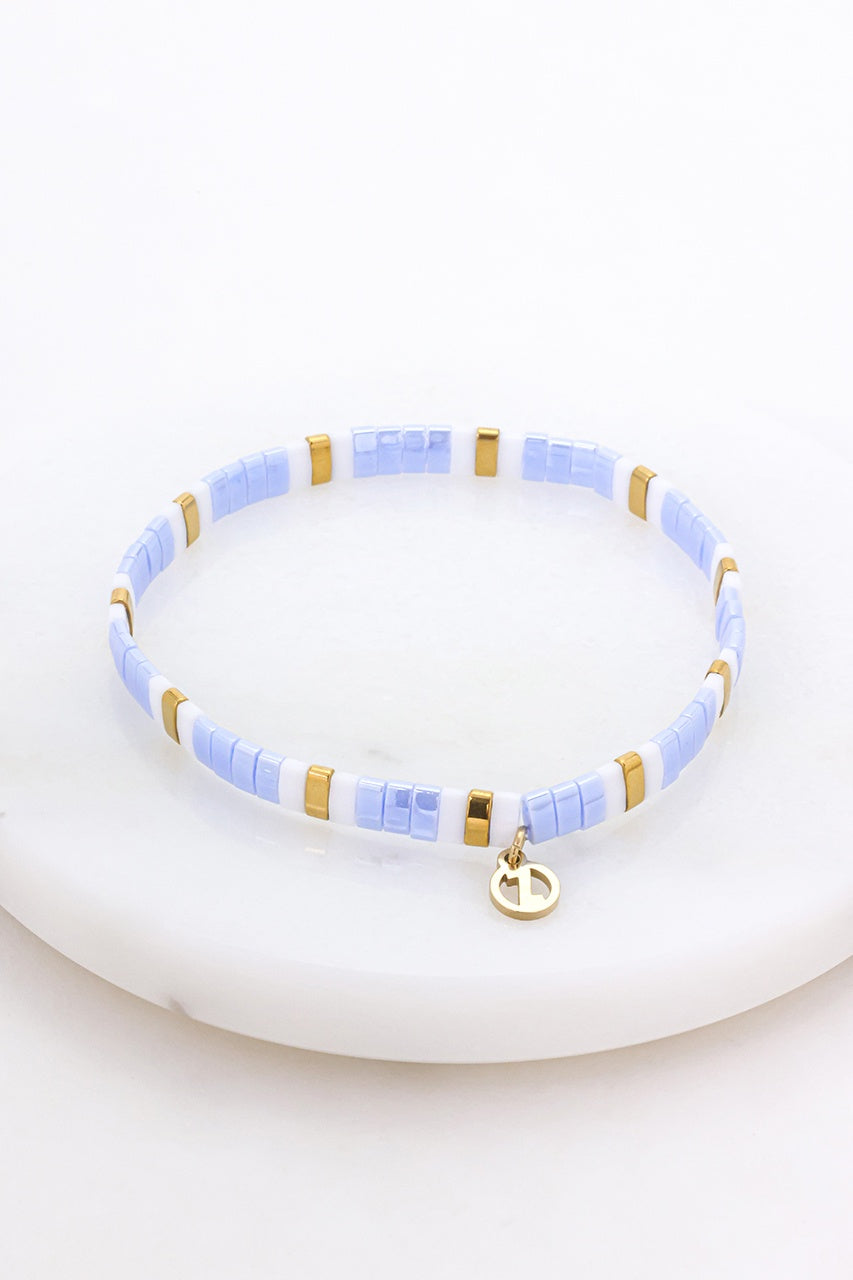 Tile Bracelet - Sky / Gold - Bracelet