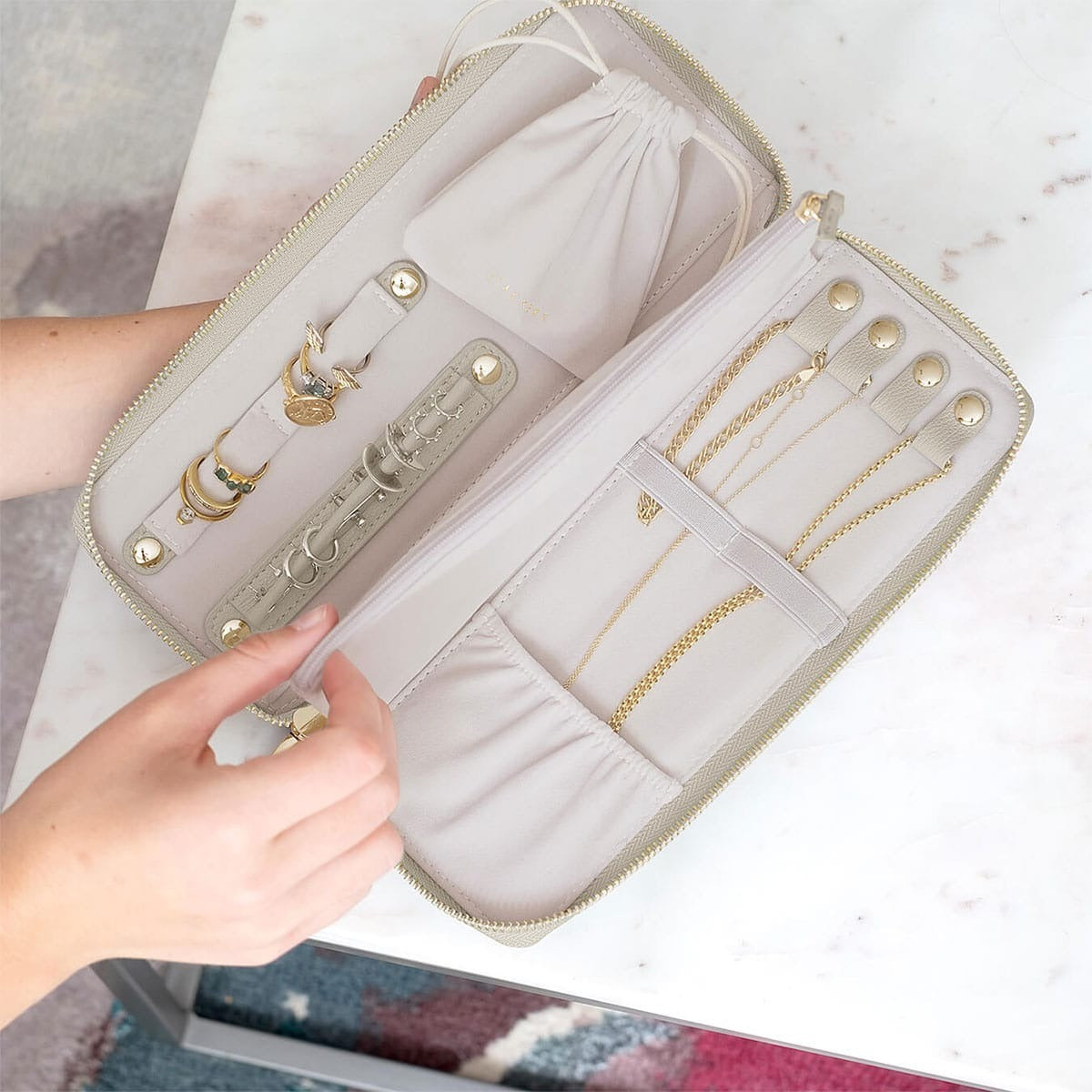 Stackers Jewellery Wallet - Oatmeal