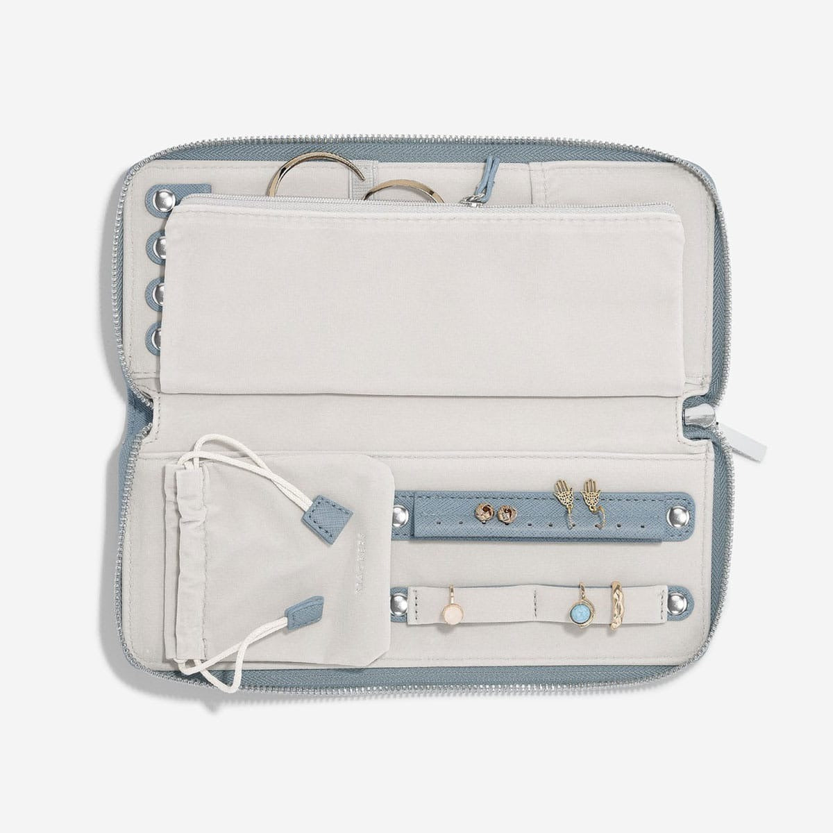 Stackers Jewellery Wallet - Dusky Blue