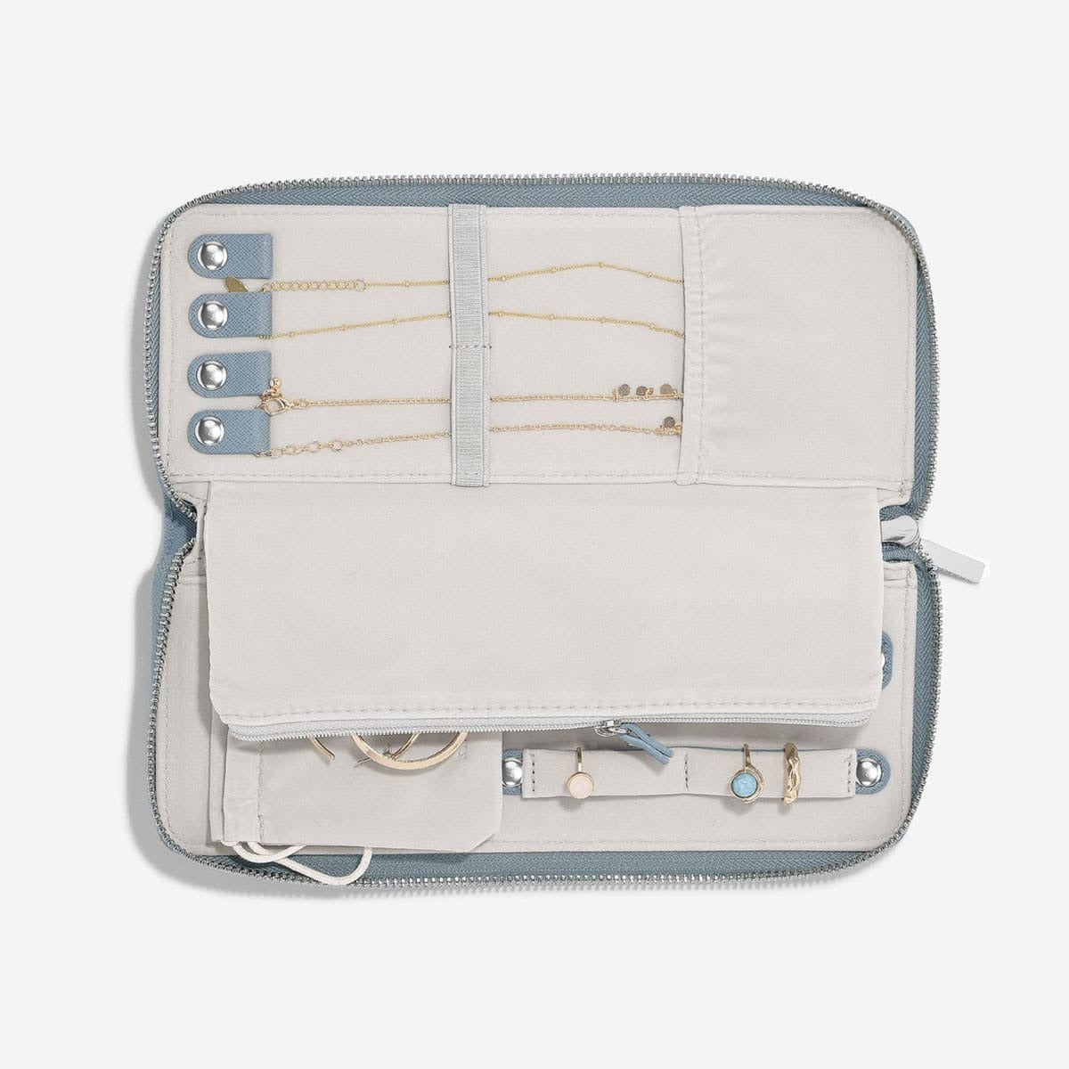 Stackers Jewellery Wallet - Dusky Blue