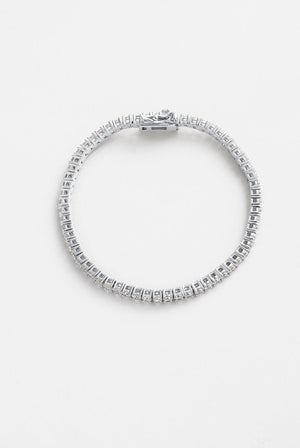 ZAFINO 7739 Dani Tennis Bracelet - Silver - 16.5cm Silver bracelet with clear stones