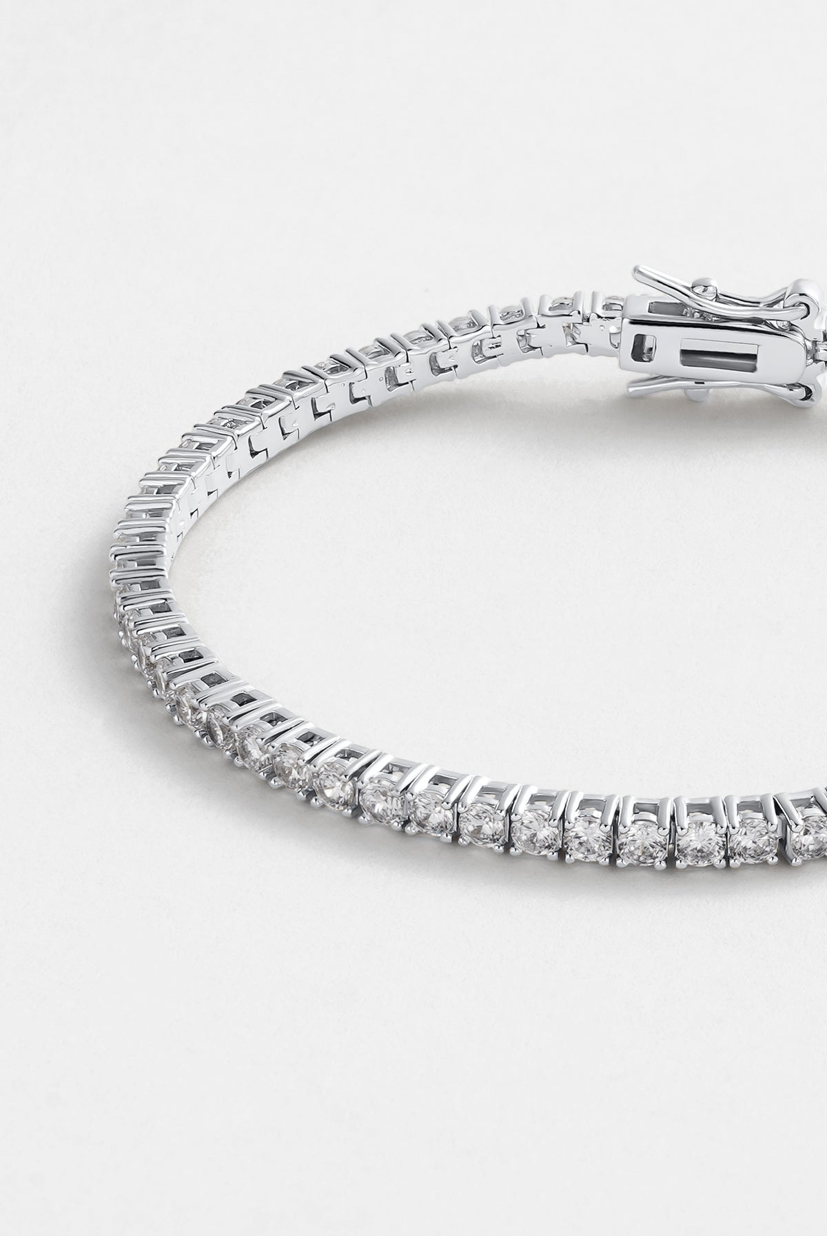 ZAFINO 7739 Dani Tennis Bracelet - Silver - 16.5cm Silver bracelet with clear stones