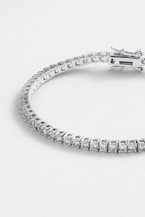 ZAFINO 7739 Dani Tennis Bracelet - Silver - 16.5cm Silver bracelet with clear stones