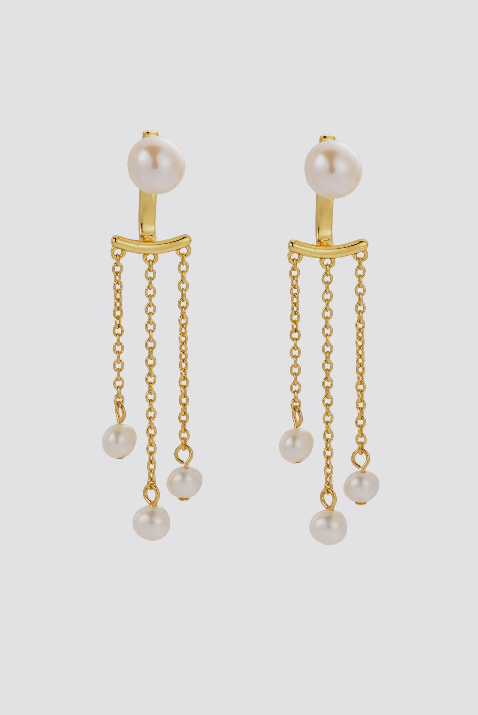 ZAFINO Elise Pearl Earring - Gold
