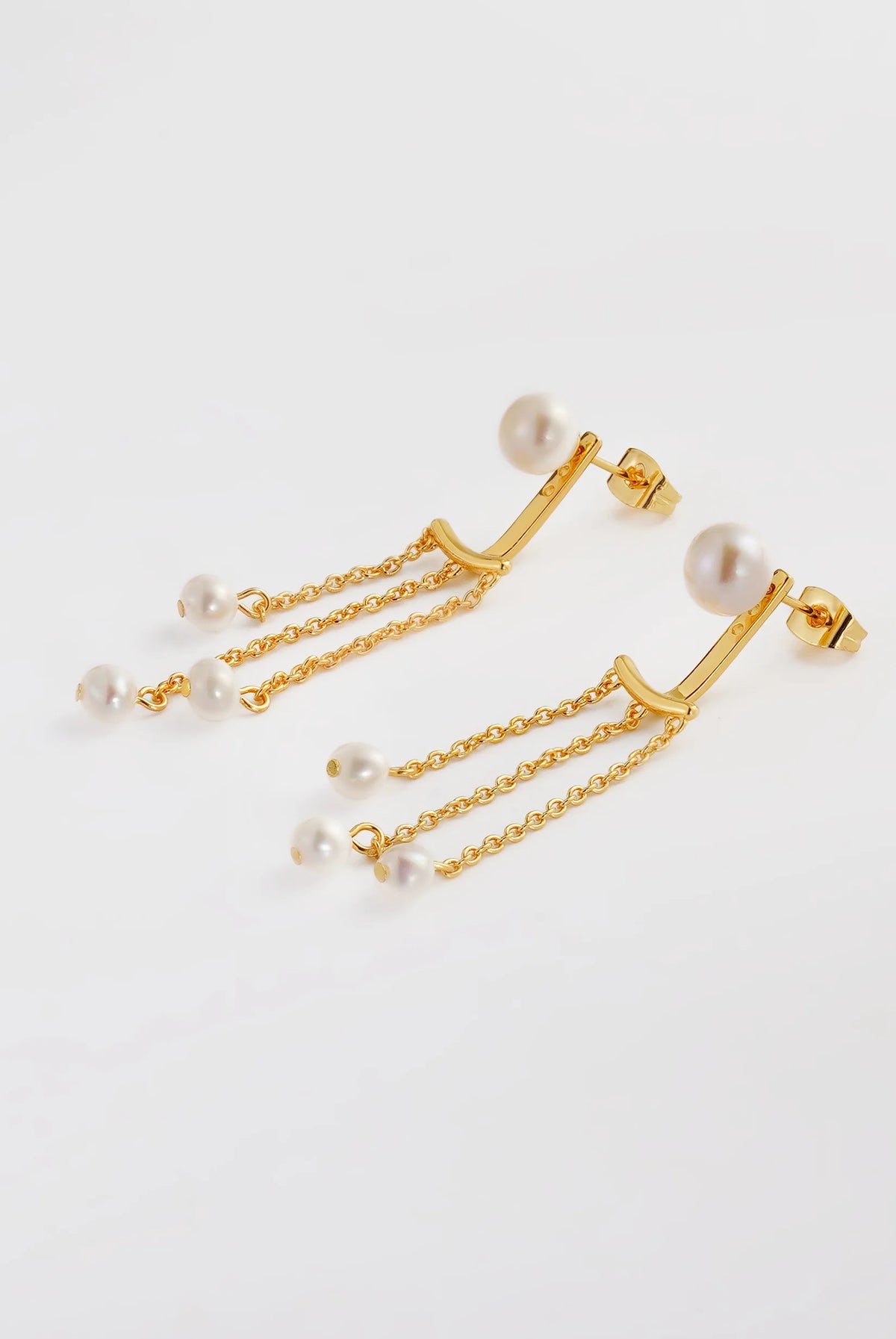 ZAFINO Elise Pearl Earring - Gold