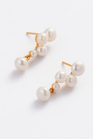 ZAFINO Luna Pearl Earring - Gold