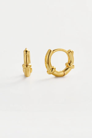 ZAFINO Gold hoop earrings 7800