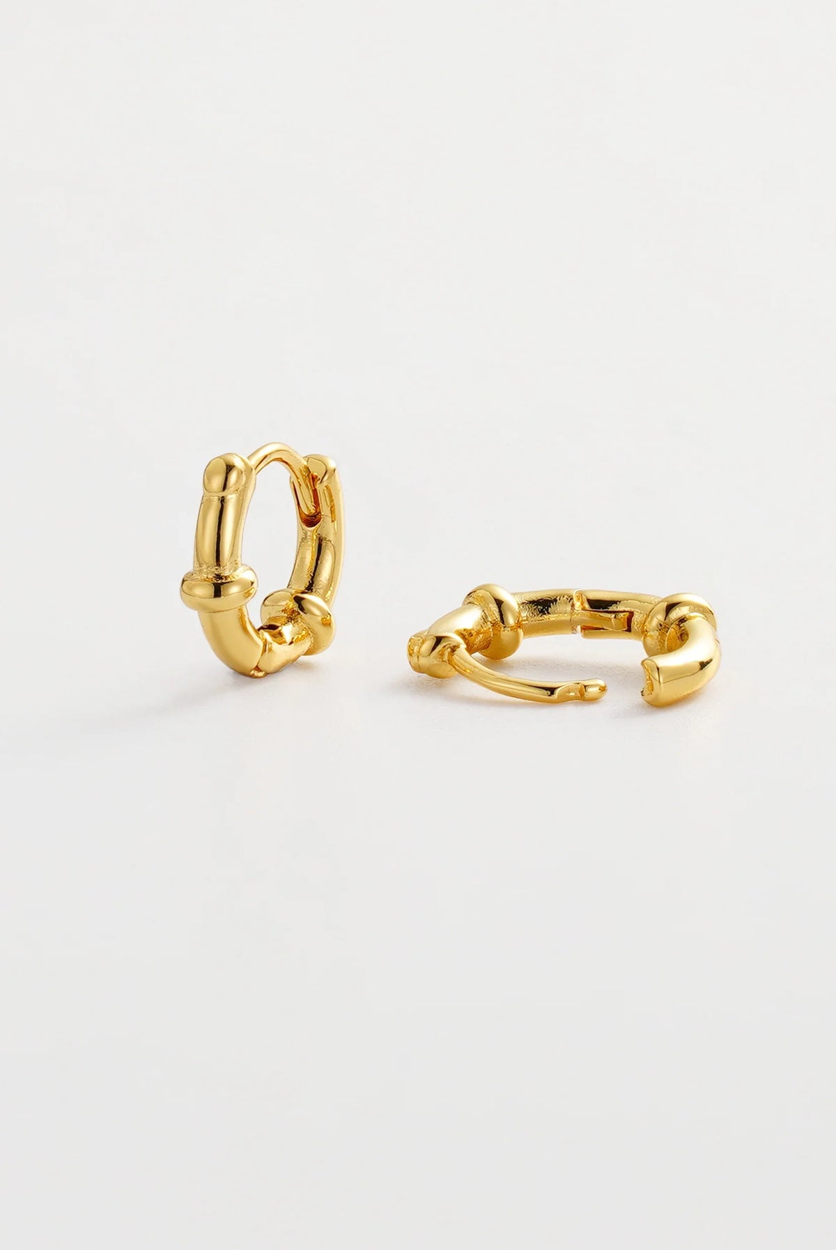 ZAFINO Gold hoop earrings 7800