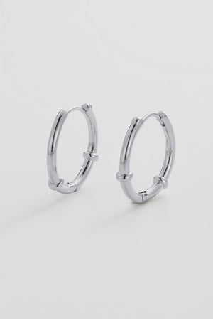 ZAFINO Tessa Hoop silver hoop earrings