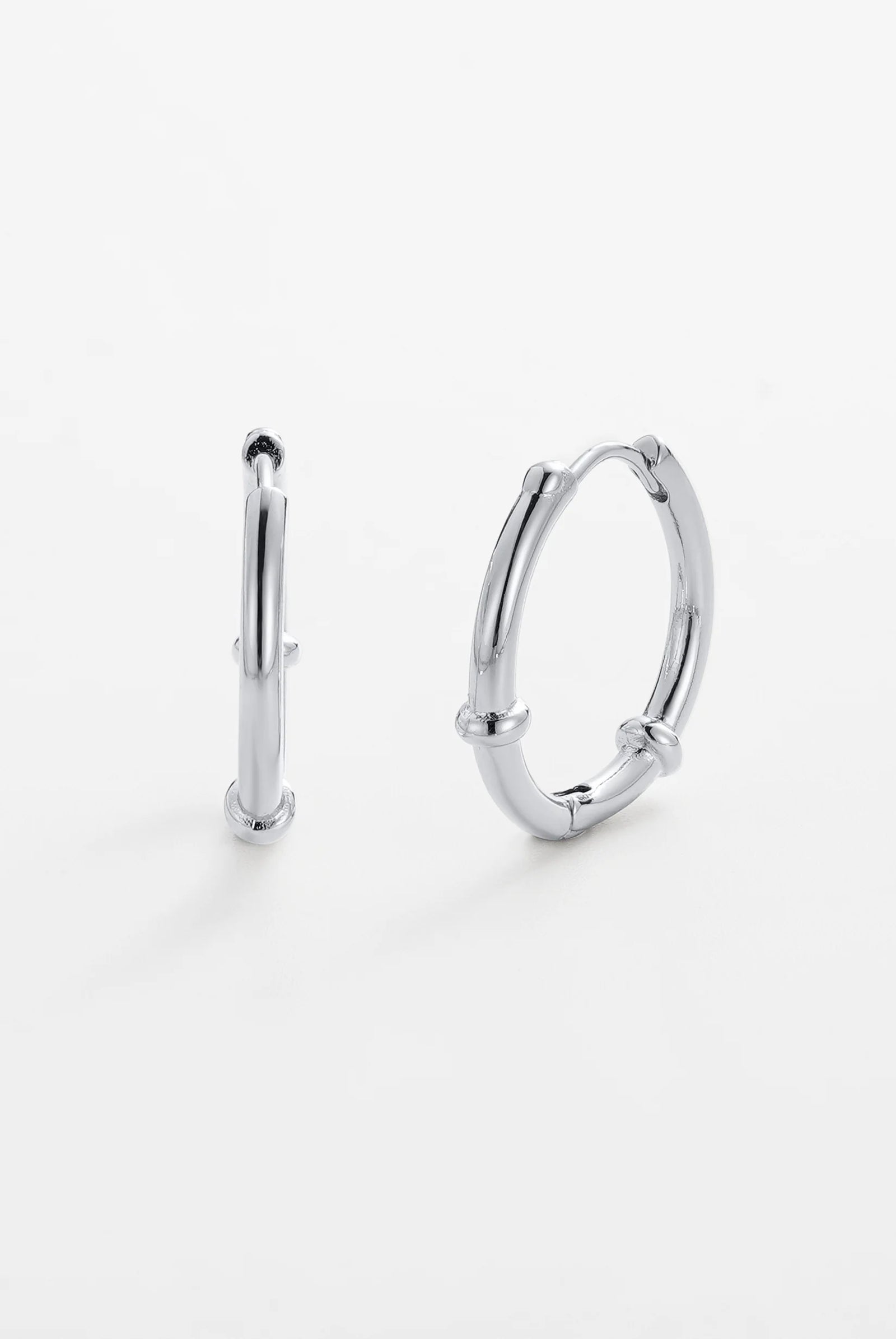 ZAFINO Tessa Hoop silver hoop earrings