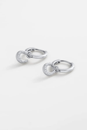 ZAFINO Lucky Hoop - Silver Earrings