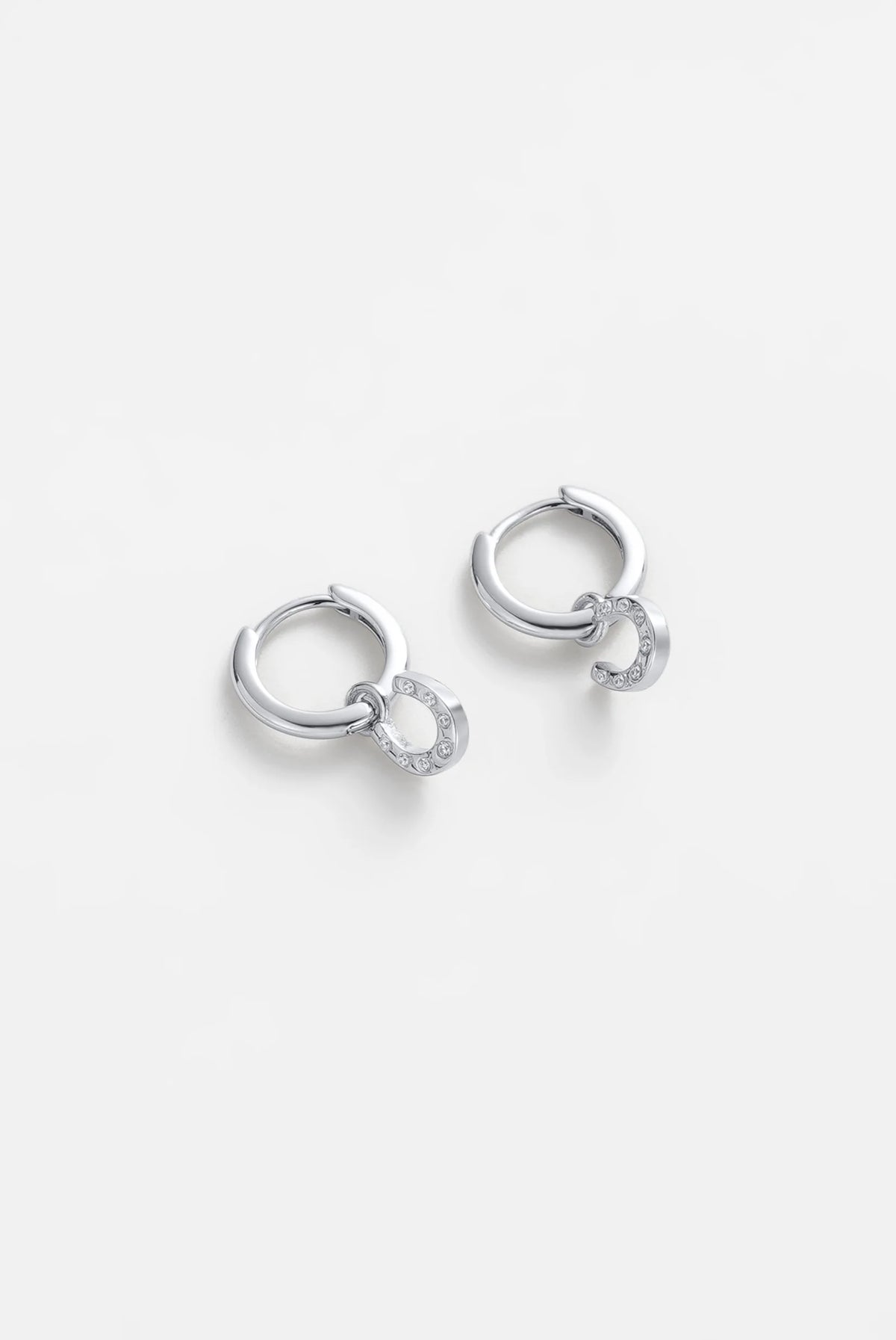 ZAFINO Lucky Hoop - Silver Earrings