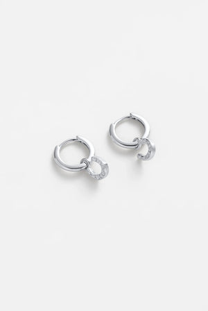 ZAFINO Lucky Hoop - Silver Earrings
