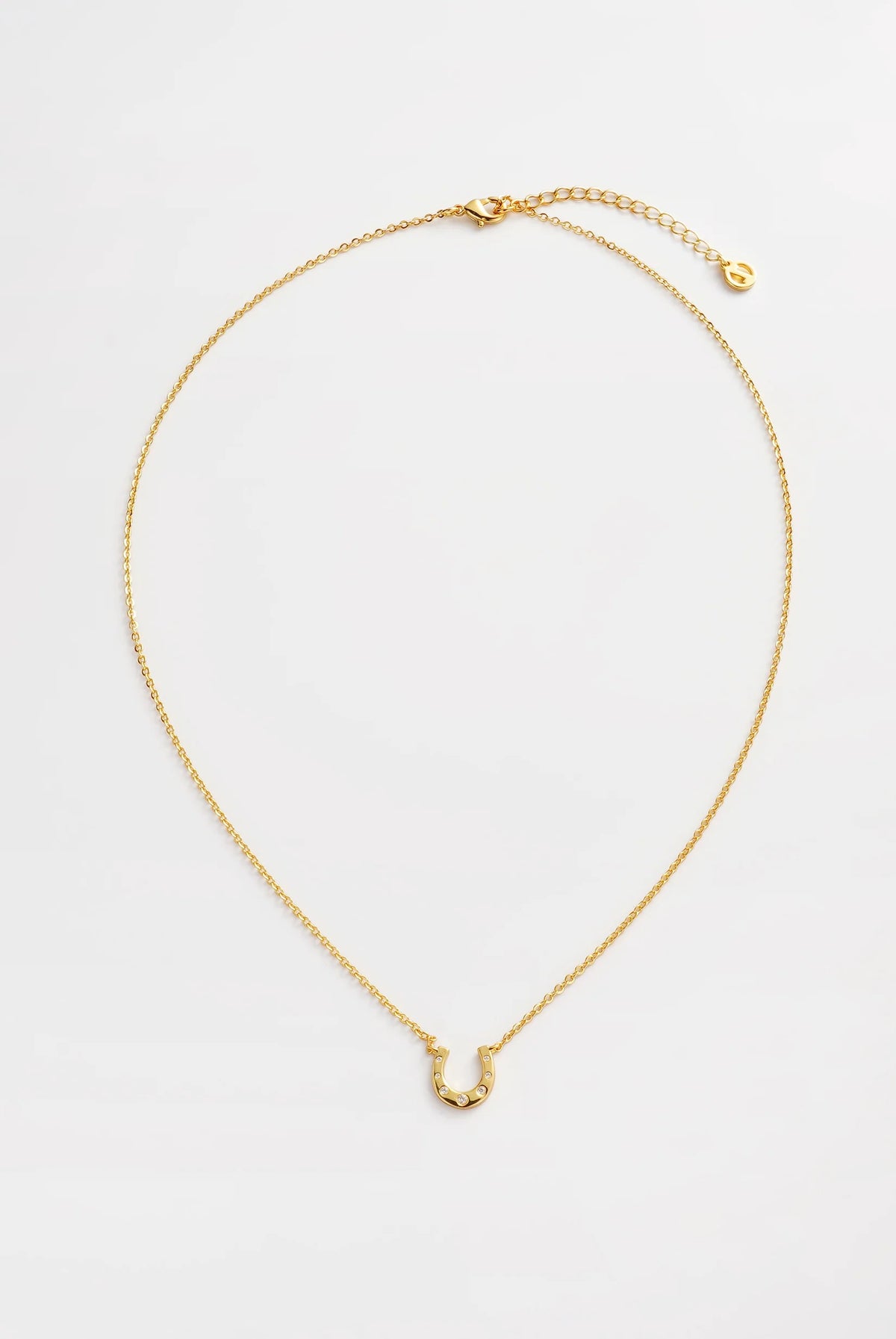 ZAFINO Lucky Necklace Gold horseshoe necklace 7810
