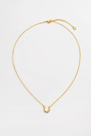ZAFINO Lucky Necklace Gold horseshoe necklace 7810