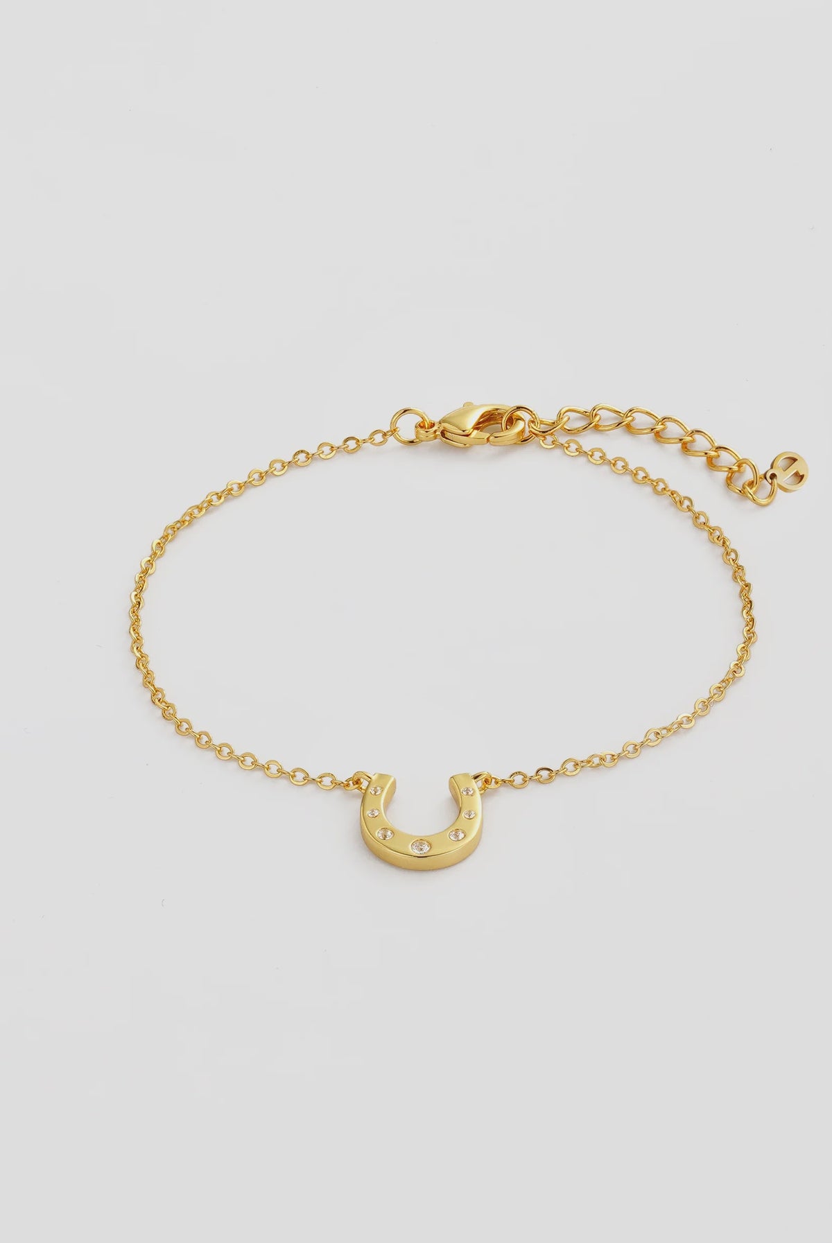 ZAFINO Lucky Bracelet Gold with a horseshoe charm 7812