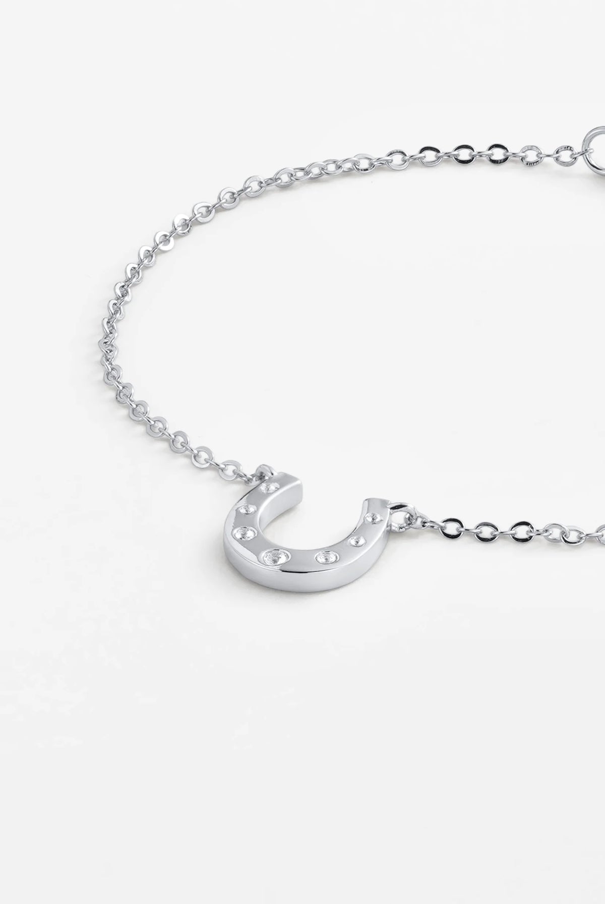 ZAFINO Lucky Silver bracelet with a horseshoe charm 7813