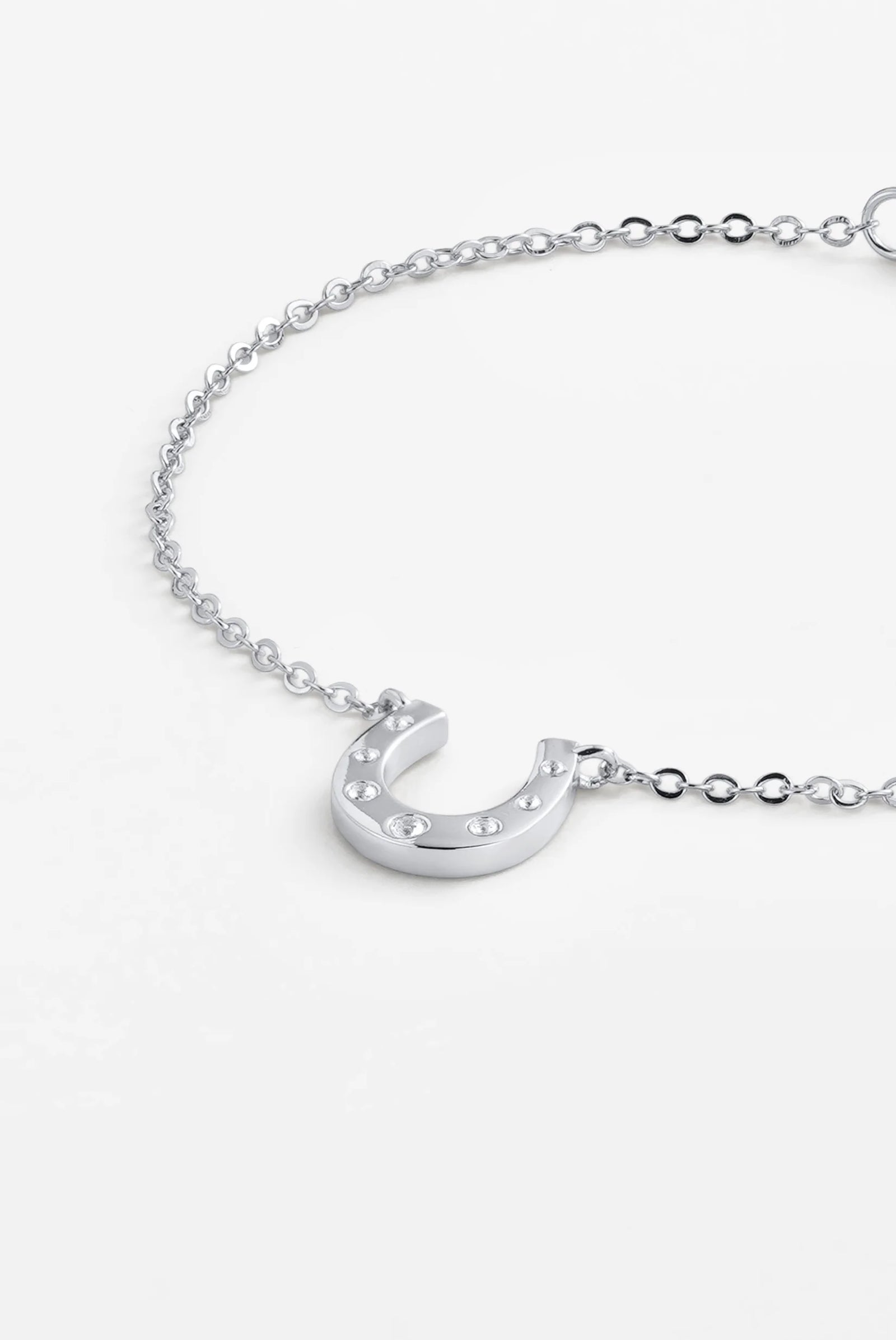 ZAFINO Lucky Silver bracelet with a horseshoe charm 7813