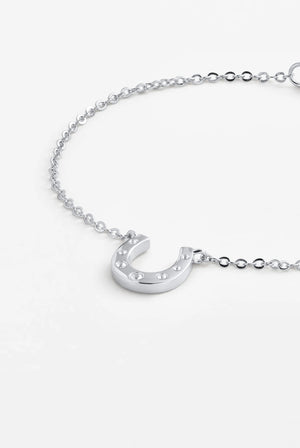 ZAFINO Lucky Silver bracelet with a horseshoe charm 7813