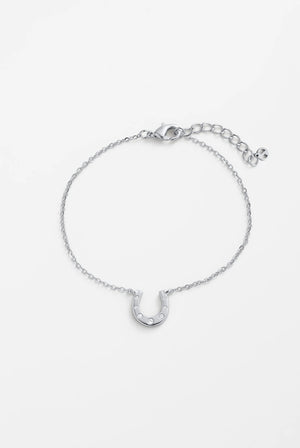 ZAFINO Lucky Silver bracelet with a horseshoe charm 7813